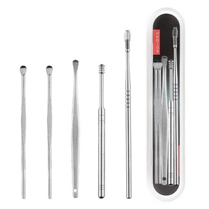 Pembersih Telinga Korek Kuping 5in1 Stainless Steel Earwax