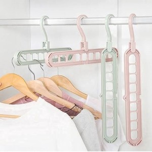 Hanger Baju 9 Lubang Gantungan Serbaguna Multifungsi Putar 360