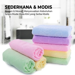 Handuk Wajah Embos 30 x 60 cm Lap Muka Microfiber Handuk Travelling