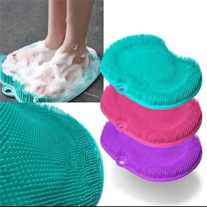 Sikat Pijit Punggung Anti Slip Sikat Pijat Kaki Bahan Silicone Dengan Suction Cup