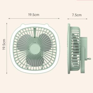 Kipas Angin Meja Portable LED Multi-Fungsi
